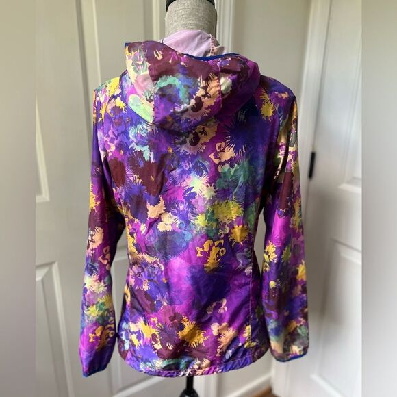 The North Face Rapida Hooded Wind Jacket Purple Pink - Picture 3 of 5